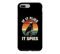 If It Flies It Spies Crow Surveillance Bird Retro Conspiracy Case for iPhone 7 Plus/8 Plus