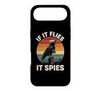 If It Flies It Spies Crow Surveillance Bird Retro Conspiracy Case for iPhone Air