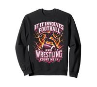 If It Involves Football And Wrestling Booleg Y2k Sweatshirt