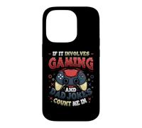 If It Involves Gaming And Dad Jokes Count Me In Gamer Dad Case for iPhone 14 Pro