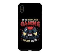 If It Involves Gaming And Dad Jokes Count Me In Gamer Dad Case for iPhone XS Max