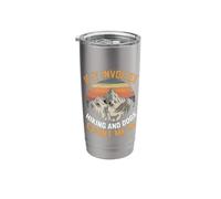 If It Involves Hiking and Dogs Climber Mountains Outdoors Stainless Steel Insulated Tumbler