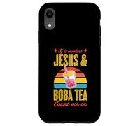 If It Involves Jesus And Boba Tea Count Me In Case for iPhone XR
