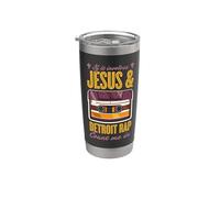 If It Involves Jesus and Detroit Rap Count Me in Stainless Steel Insulated Tumbler