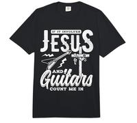 IF IT Involves Jesus and Guitars Count ME in Comfort Colors Adult Heavyweight T-Shirt