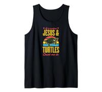 If It Involves Jesus and Turtles Count Me in Tank Top