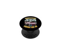 If It Involves Jesus & Music Count Me In Christian Musician PopSockets Adhesive PopGrip