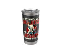 If It Involves Jiu Jitsu and Jesus Count Me in - Grappler Stainless Steel Insulated Tumbler