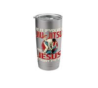 If It Involves Jiu Jitsu and Jesus Count Me in - Grappler Stainless Steel Insulated Tumbler