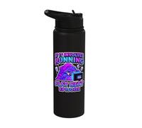 If It Involves Running Play Next Episode Binge Watcher Stainless Steel Insulated Water Bottle