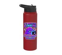 If It Involves Running Play Next Episode Binge Watcher Stainless Steel Insulated Water Bottle