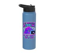 If It Involves Running Play Next Episode Binge Watcher Stainless Steel Insulated Water Bottle
