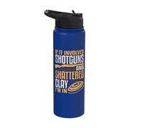 If It Involves Shotguns and Shattered Clay I'm in Skeet Trap Stainless Steel Insulated Water Bottle