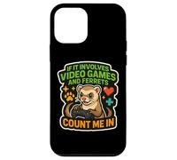 If It Involves Video Games And Ferrets Count Me In Gamer Fun Case for iPhone 12 mini