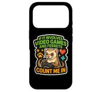 If It Involves Video Games And Ferrets Count Me In Gamer Fun Case for iPhone 17 Pro