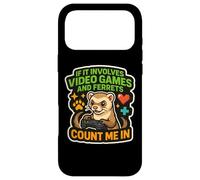 If It Involves Video Games And Ferrets Count Me In Gamer Fun Case for iPhone 17 Pro Max