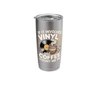 If It Involves Vinyl and Coffee Count Me in Vinyl Lover Stainless Steel Insulated Tumbler