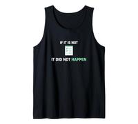If It is Not Documented It Did Not Happen Clinical Nurse Tank Top