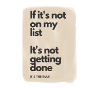 If it isn’t on the list, it isn’t getting done: book of lists: List Journal