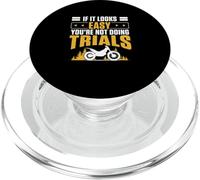 If It Looks Easy You're Not Doing Trials Funny Trial Riders PopSockets PopGrip for MagSafe