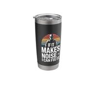 If It Makes Noise I Can Fix It Mechanic Joke Stainless Steel Insulated Tumbler