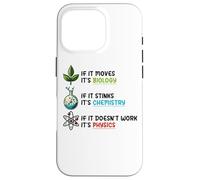 If It Moves Biology Stinks Chemistry Physics Case for iPhone 16 Pro