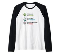 If It Moves Biology Stinks Chemistry Physics Raglan Baseball Tee