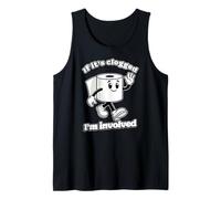IF IT'S CLOGGED I'M INVOLVED poop jokes dad humor diarrhea Tank Top