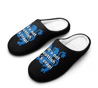 If It's Not Scottish It's Crap! Breathable Slippers Women Slip On Winter Warm House Slippers Shoes Bedroom 7-8（39-40