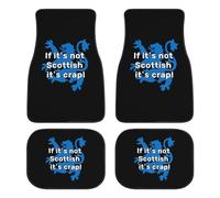 If It's Not Scottish It's Crap! Fashion Car Floor Mats Set of 4 Waterproof Non-Slip Carpet Accessories