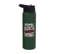 If Its Nothing Then Why is It Redacted Classified Document Stainless Steel Insulated Water Bottle