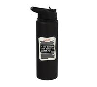 If Its Nothing Then Why is It Redacted Classified File Style Stainless Steel Insulated Water Bottle