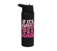 If It's Sweet and Spicy It's A Gemini Stainless Steel Insulated Water Bottle