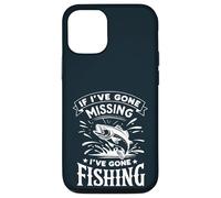 If I've Gone Missing I've Gone Fishing - Retro Funny Angler Case for iPhone 12/12 Pro