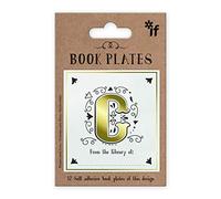 IF Letter Book Plates, Personalised - Letter C , Medium