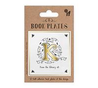 IF Letter Book Plates, Personalised - Letter K