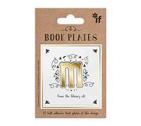 IF Letter Book Plates, Personalised - Letter M