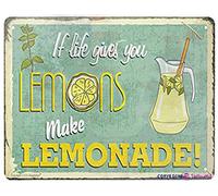 IF Life Gives You Lemons Make Lemonade- Style Bar Pub Garage Hotel Diner Cafe sign Retro look family club bar garage farm supermarket shopping wall decoration metal tin sign 8x12 inches