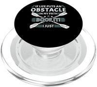 If Life Puts An Obstacle In My Path Whitewater Kayaking PopSockets PopGrip for MagSafe