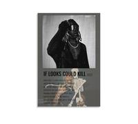If Looks Could Kill-Destroy LonelyCanvas Posters for Bedroom Wall Art Decor Posters Prints Art Poster Print Painting Retro Home Wall Decor Picture Bedroom08x12inch(20x30cm) Unframe-style