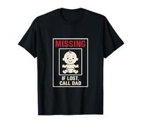 If Lost Call Dad Poster Stencil Font Dad Life T-Shirt