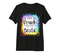 If Lost or Drunk Please Return to Bestie Funny Love tie dye Premium T-Shirt