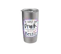 If Lost or Drunk Please Return to Bestie Tie Dye Summer Stainless Steel Insulated Tumbler