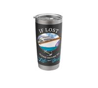 If Lost Please Return to Lido Deck Funny Cruising Stainless Steel Insulated Tumbler