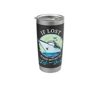 If Lost Please Return to Lido Deck Funny Cruising Stainless Steel Insulated Tumbler