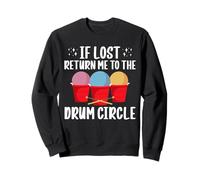 If Lost Retrun Me To The Drum Circle Cardio Drumming Sweatshirt