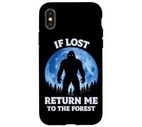 If Lost Return Me To The Forest Bigfoot Sasquatch Moon Case for iPhone X/XS