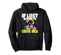 If Lost return to Costa Rica Vacation Toucan Graphic Travel Pullover Hoodie