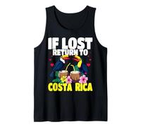 If Lost Return to Costa Rica Vacation Toucan Graphic Travel Tank Top