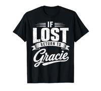 If Lost Return to Gracie Couples Funny Matching Value Graphic T-Shirt
